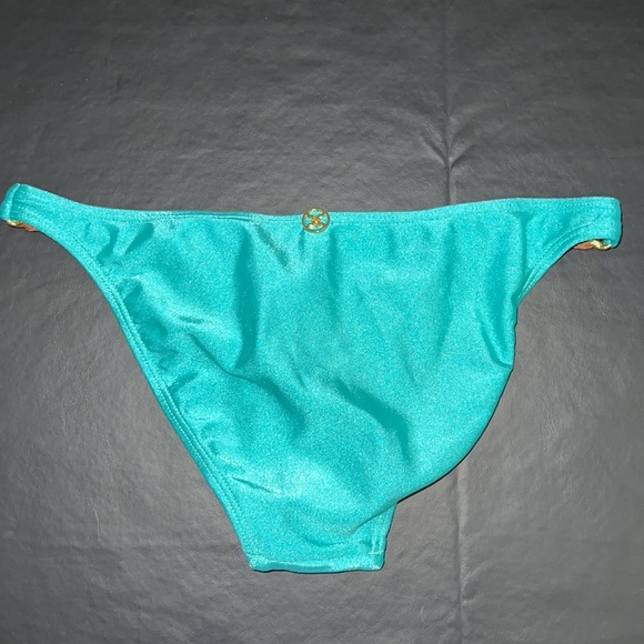 ViX by Paula Hermanny Monaco Detail Full Jade Bikini Bottoms Sz XS - NWT! - Picture 4 of 11